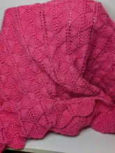 Load image into Gallery viewer, Cozy Baby Blanket - Watermelon - Fan & Lace Design