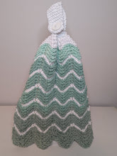 Load image into Gallery viewer, Hanging Kitchen Towel - High Tide & White