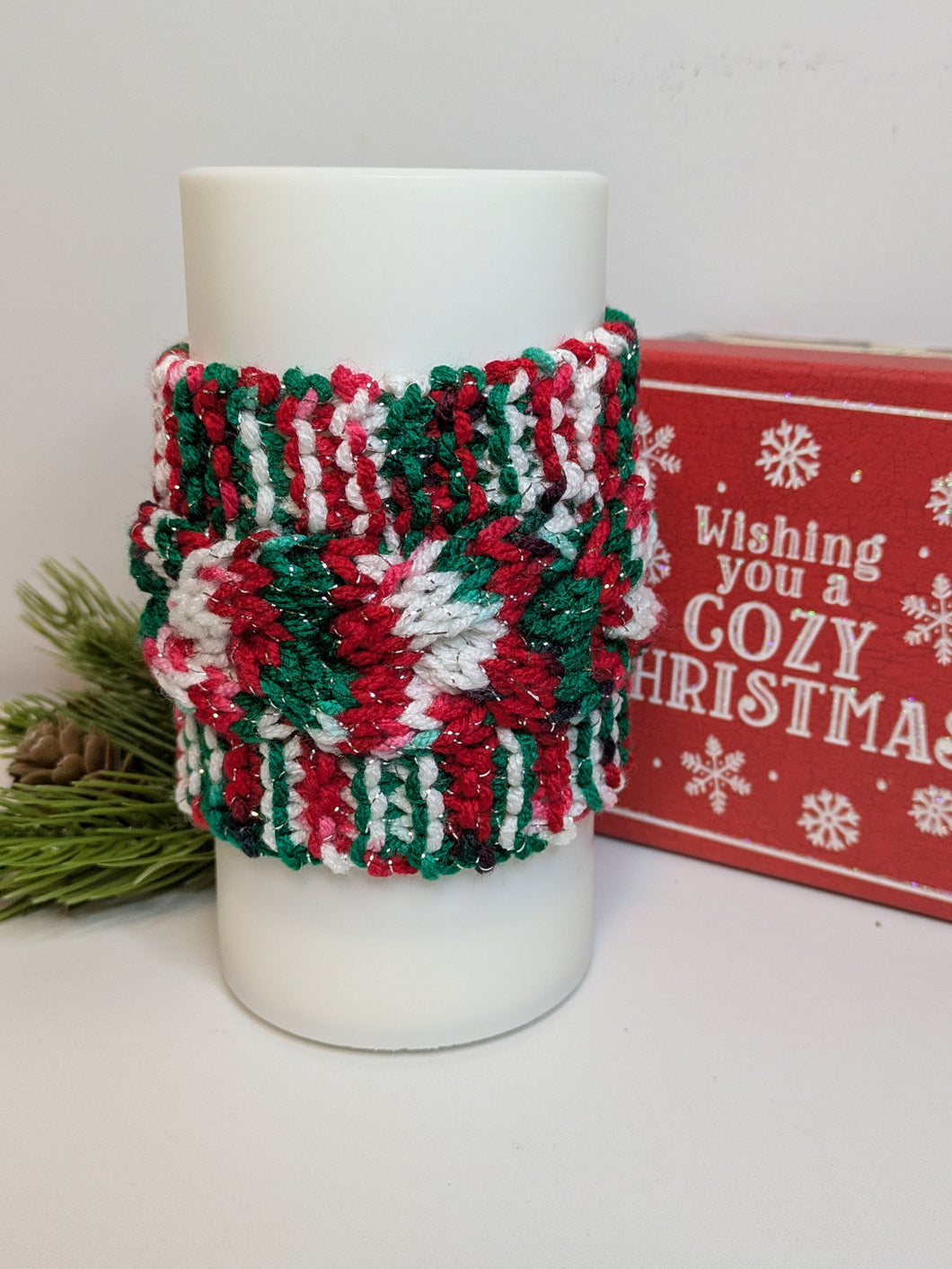 Candle Cozy - Christmas Sparkle - small size