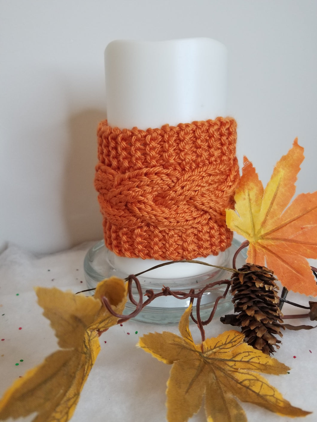 Candle Cozy - Tangerine - small size