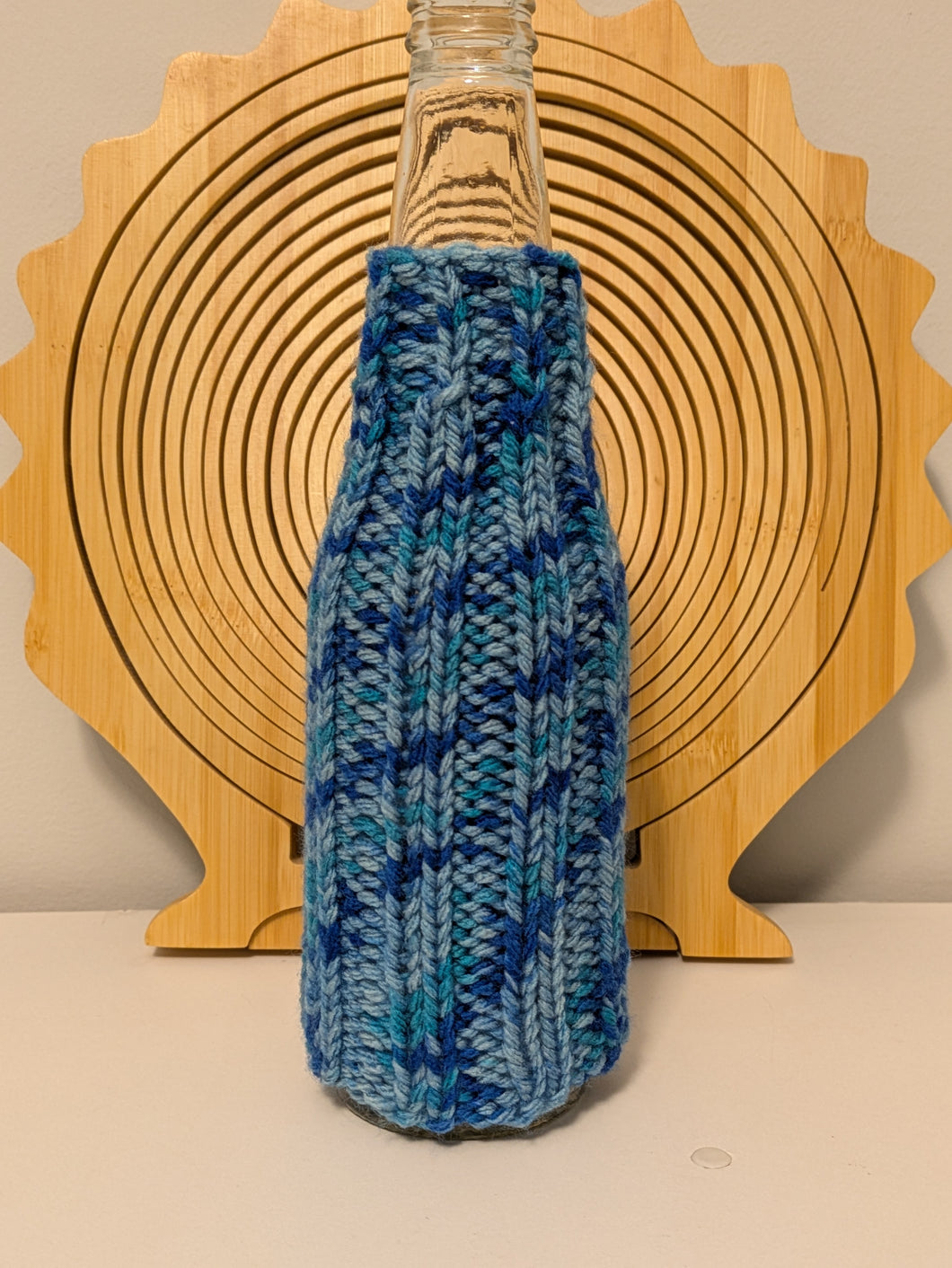 Classic Bottle Cozy  - Blue Fog