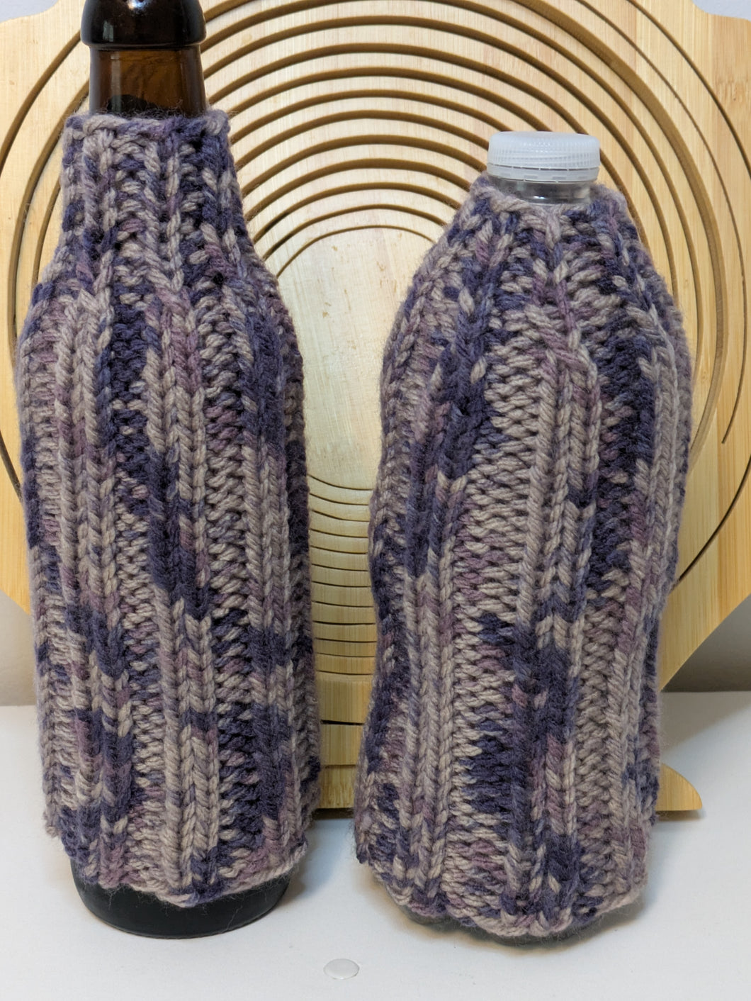 Classic Bottle Cozy  - Purple Bark