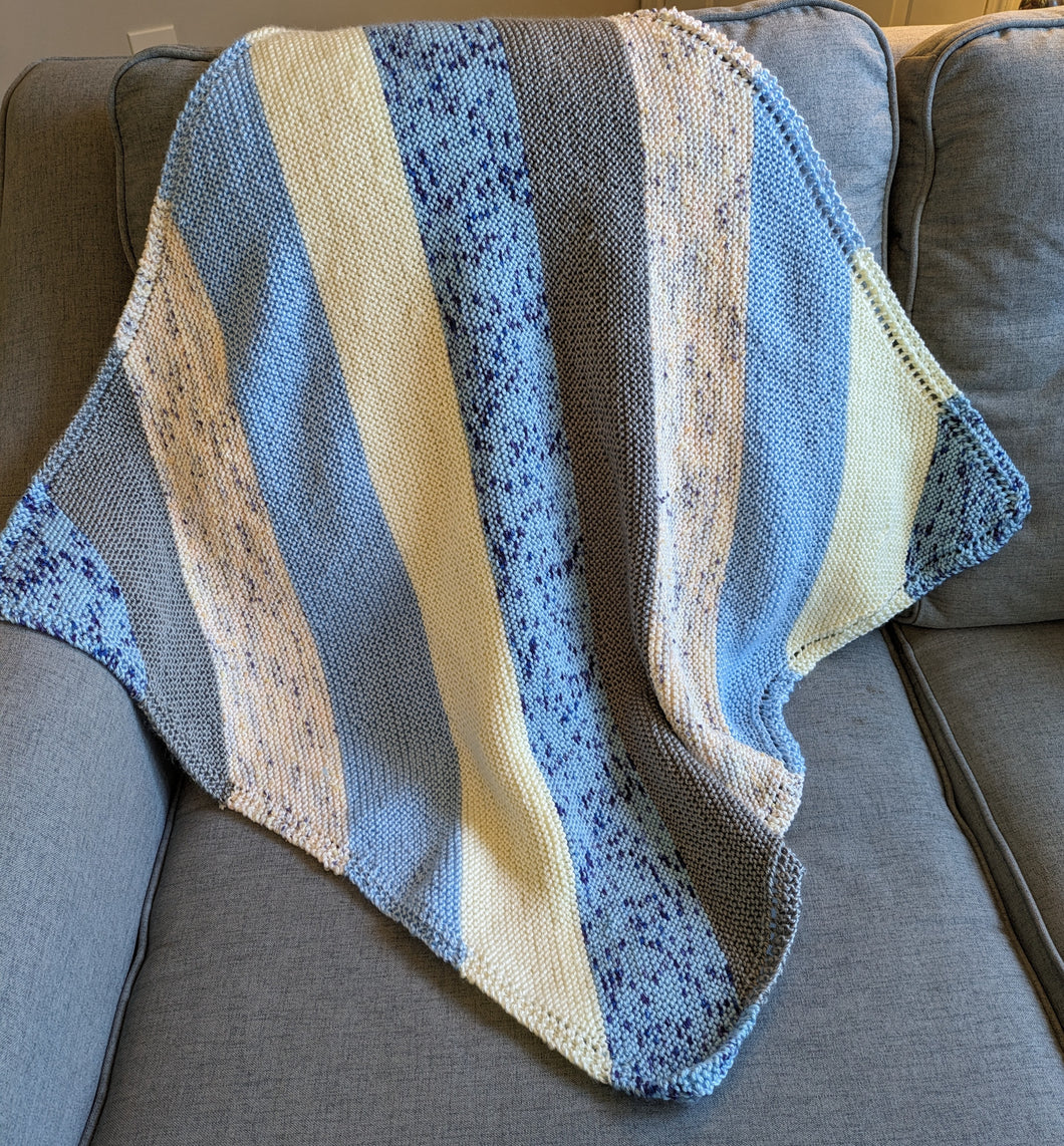 Cozy Baby Blanket - Galaxy, Fog, Ivory Fleck, Icy Blue, Off-White