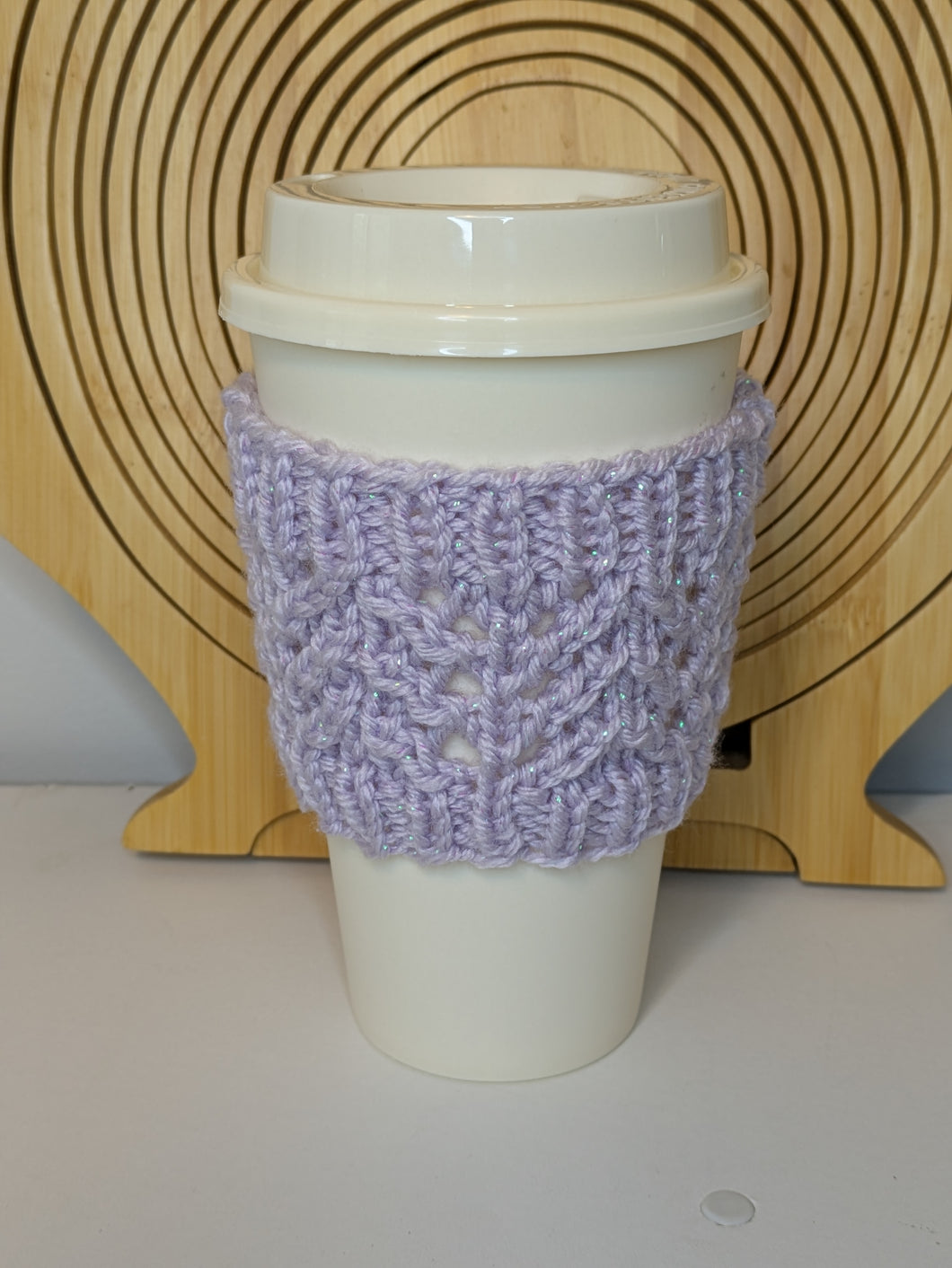Cup Cuddler - Lavender Sparkle - Lacey Style