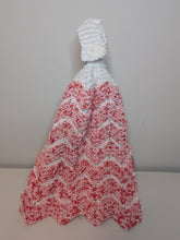 Load image into Gallery viewer, Hanging Kitchen Towel - Red Speckle &amp; White

