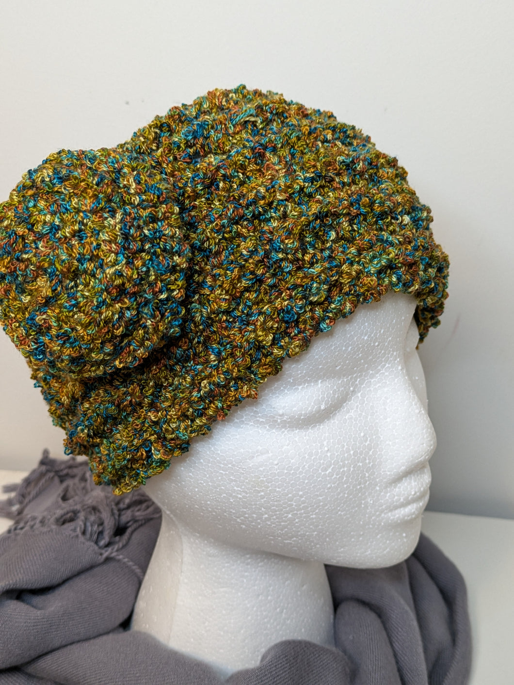 Headband Earwarmer - Flower style - Color: Hazy Amber
