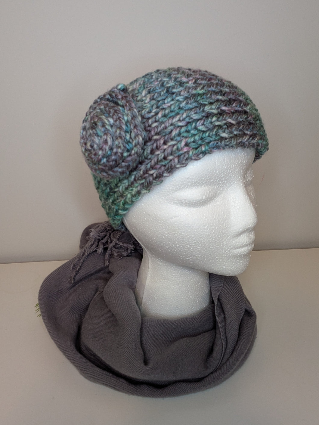 Headband Earwarmer - Flower style - Color: Herb Garden