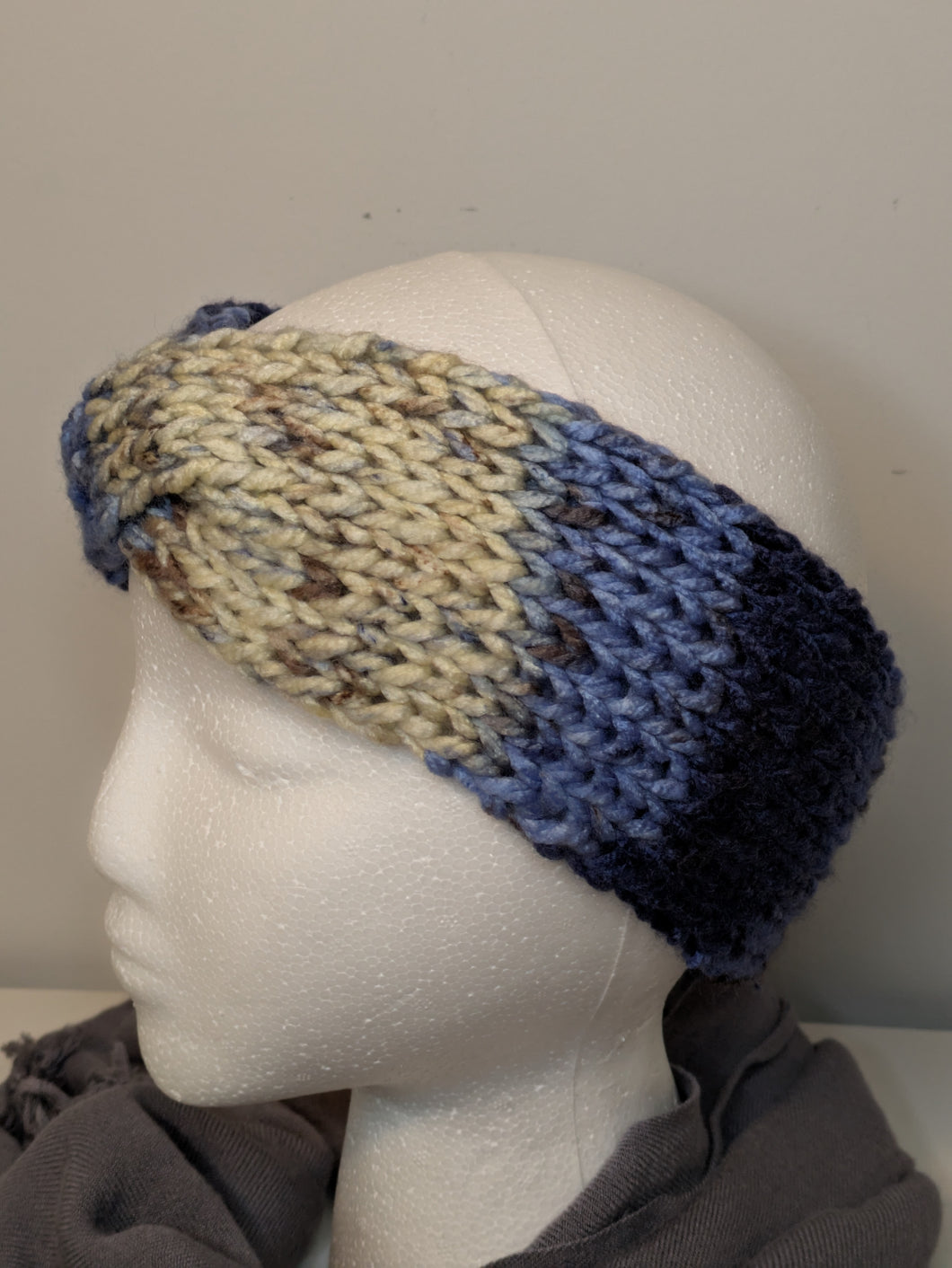 Headband Earwarmer - Twist style - Color: Lakeside