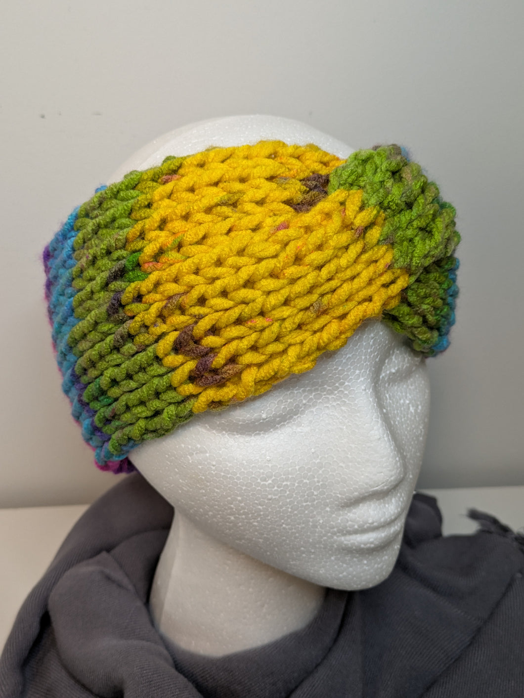 Headband Earwarmer - Twist style - Color: Passion