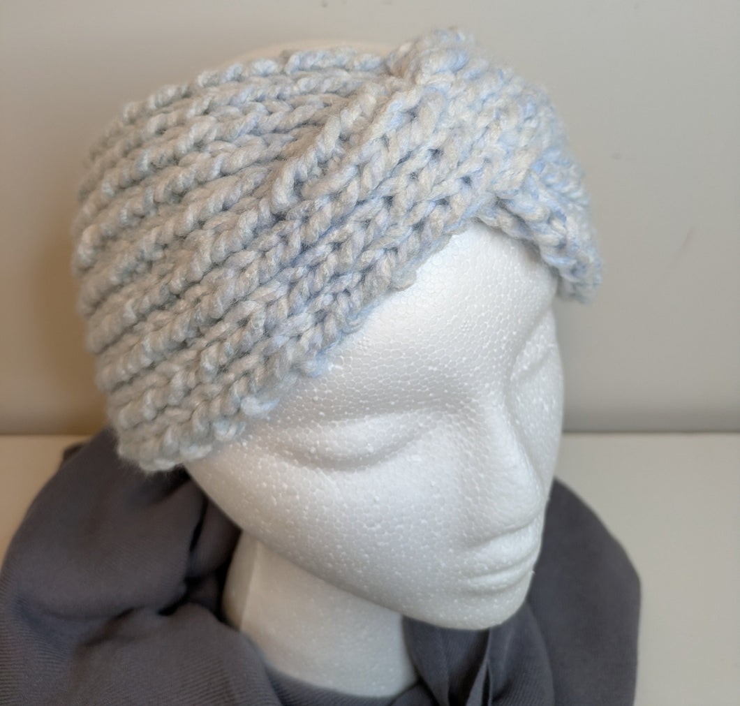 Headband Earwarmer - Twist style - Color: Sapphire Multi