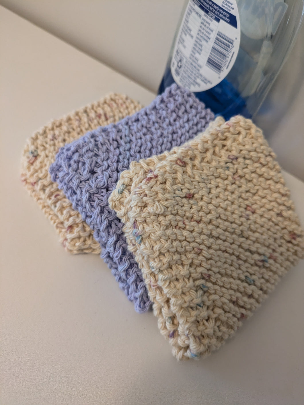 Cozy Cloths - Best for Kitchen -  Cream Confetti (2) & Light Violet