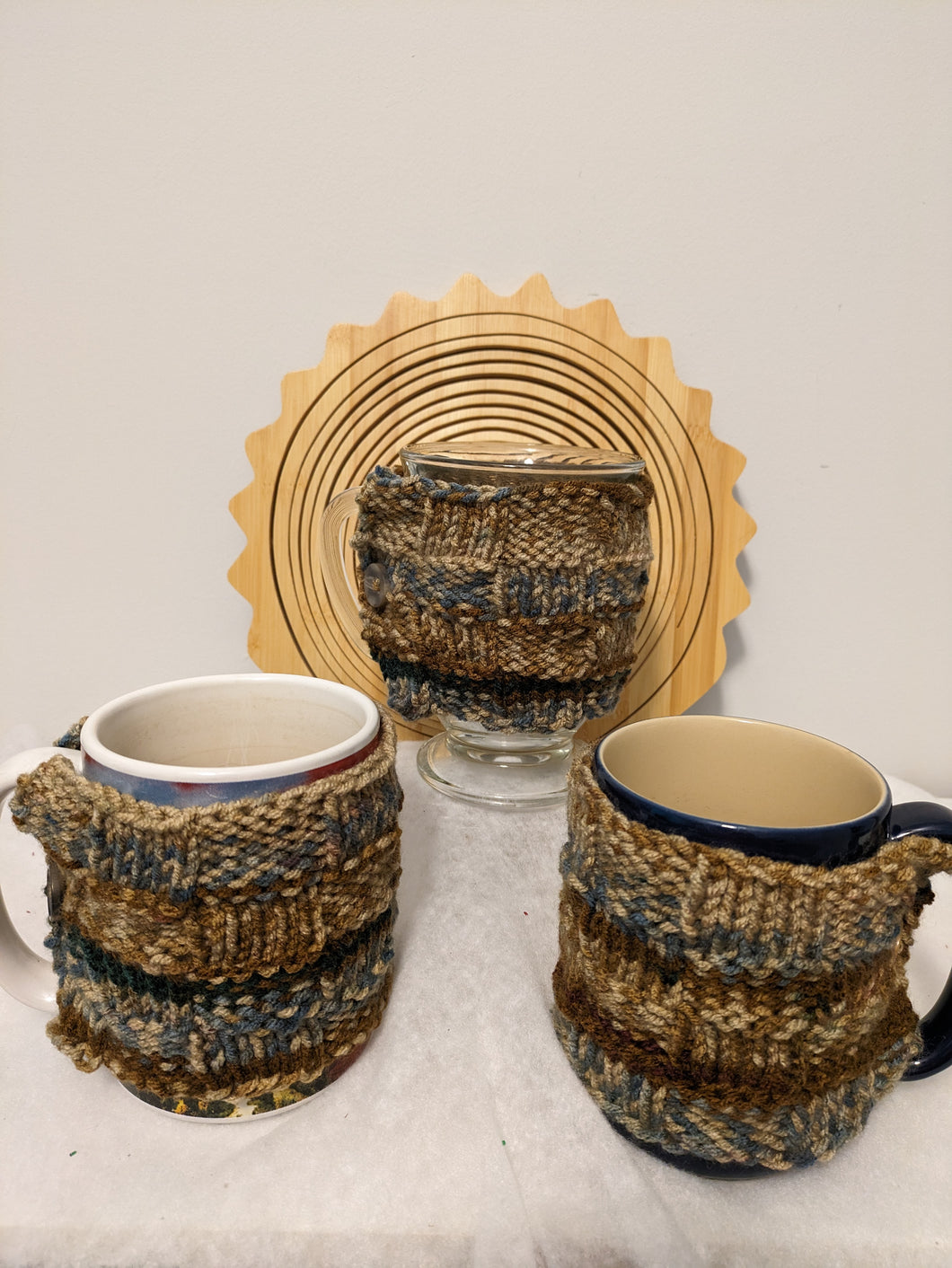 Mug Hug – High Sierra Stripe – Basketweave style