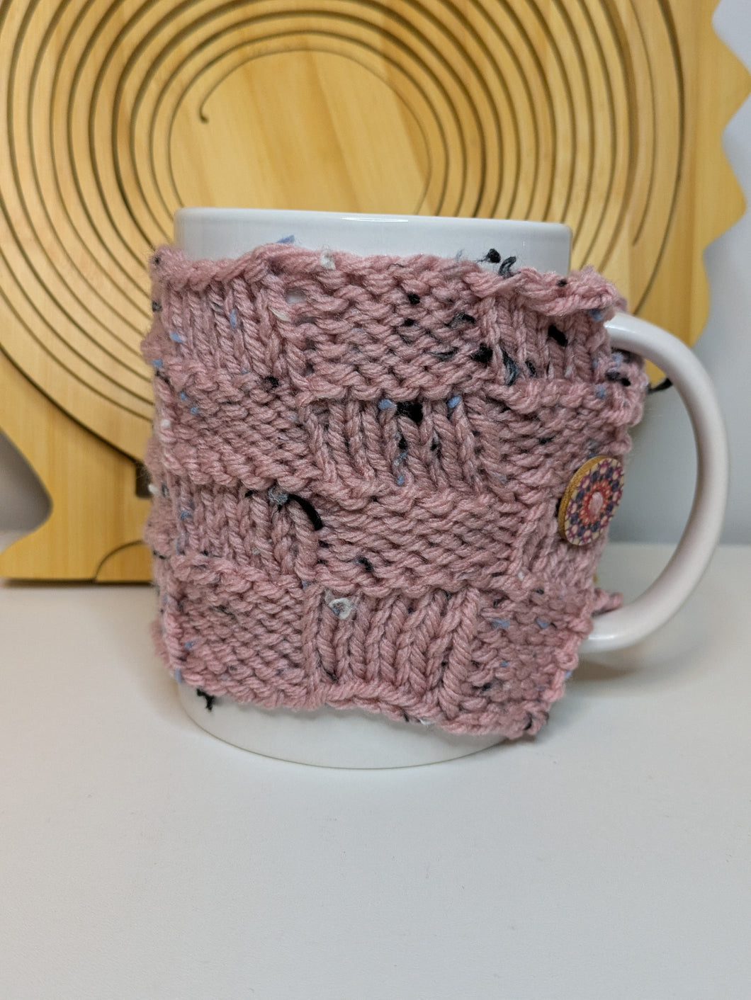 Mug Hug – Rose Tweed – Basketweave style