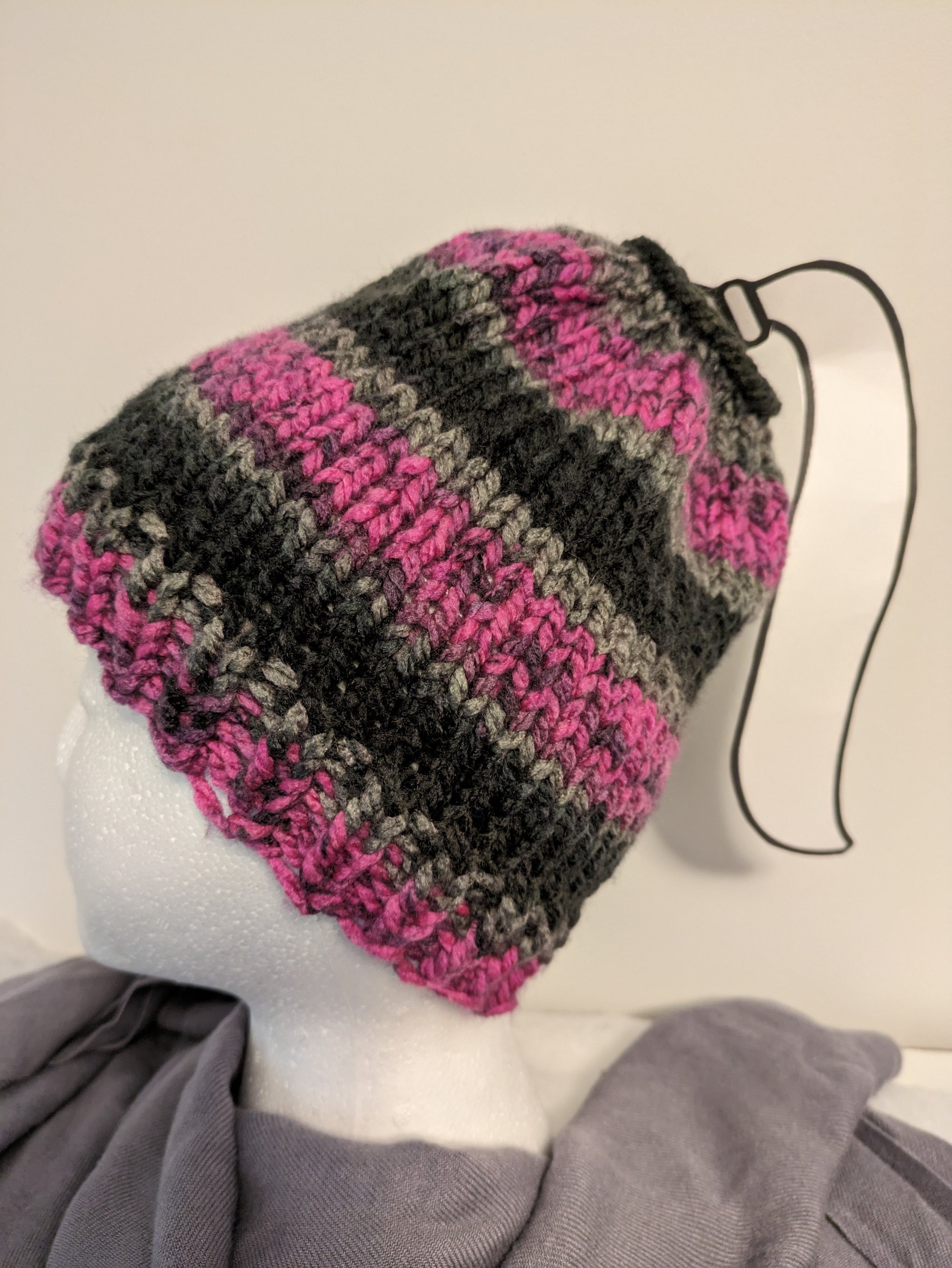 Messy Bun Hat Crochet Pattern Claire Bun Beanie Ponytail Hat