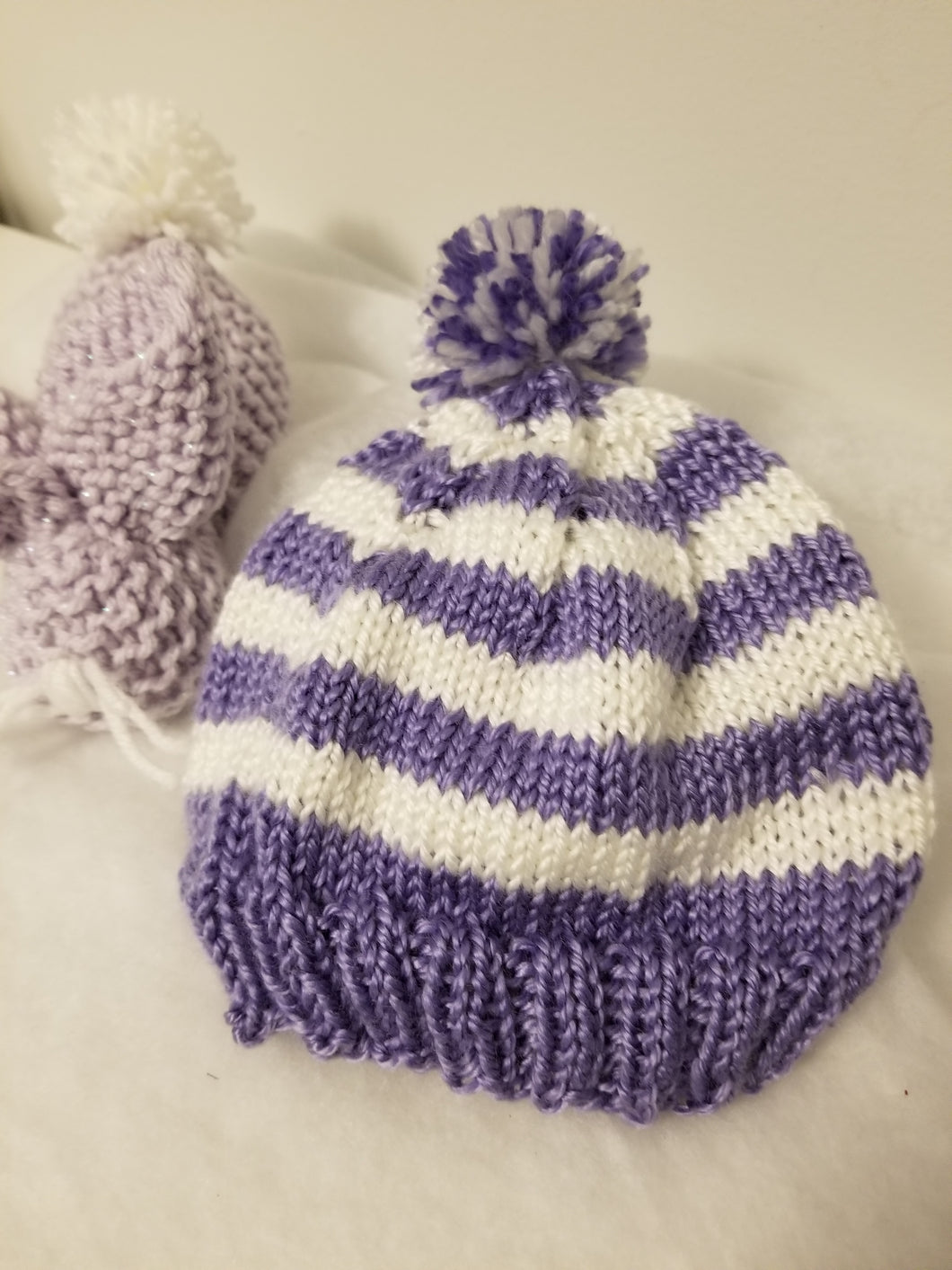 Adorable hat for Baby - yarn is machine wash & dry.  Contact CozyUpByClaire@gmail.com to order custom colors