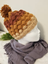 Load image into Gallery viewer, Bubble Beanie - color: Taupe Ombre, size: adult
