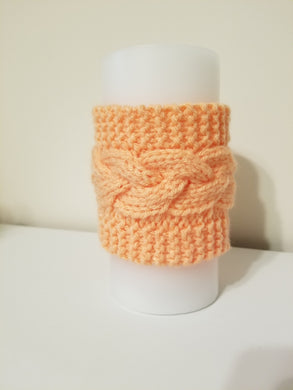 These decorative cozies are to be used with flameless candles only and are made to fit a 3 inch round candle. With the same candle, change the cozy for various holidays & seasons or match your room decor!  Two individual sizes and many different colors available - Large is approximately 5 inches tall, small is approximately 3 inches tall. Small size will also fit most jar candles.  Use the code 