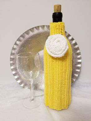 A Party Bottle Cover is a great way to make a gift of wine or spirits extra special. Covers shown on 750 ml bottles but they will stretch to fit a larger bottle with a small amount of the bottle showing at the bottom.  Special orders (team or work colors; shower or wedding gifts) welcome.  Contact Cozy Up via email (CozyUpByClaire@gmail.com) to discuss delivery time.